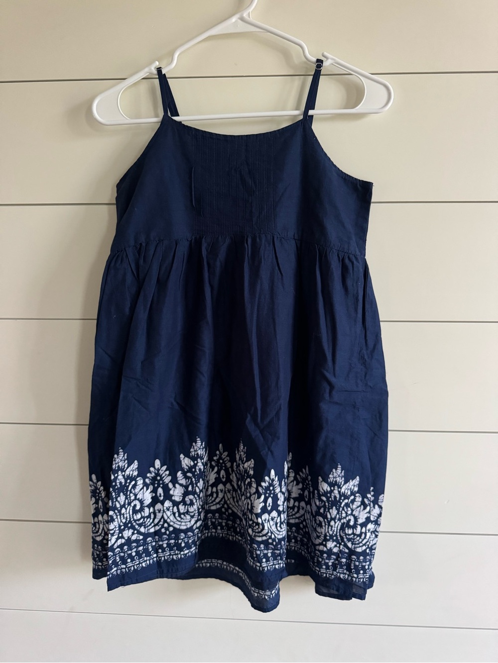 Janie & Jack Girls Navy Embroidered Sundress